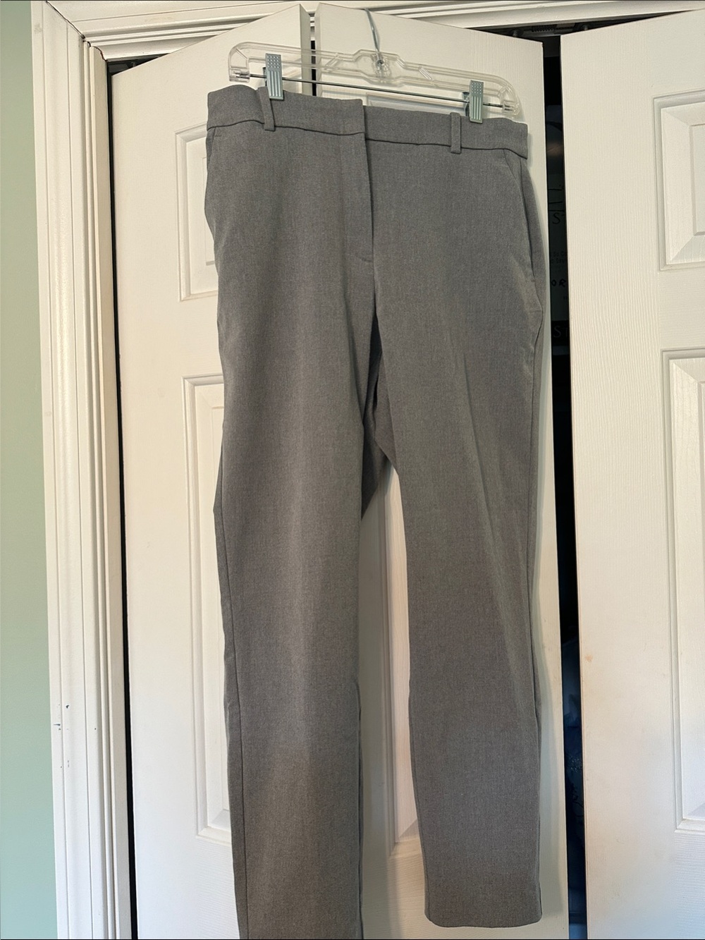 Women’s Gray Dress Pants - Classic Straight Fit